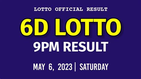 6d result today 9pm 2023|Short.